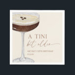 A Tini Bit Older Expresso Martini Birthday Party Napkin<br><div class="desc">This is a A Tini Bit Older Expresso Martini Birthday Party Paper Napkins!</div>