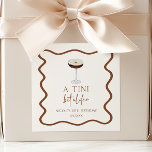 A Tini Bit Older Expresso Martini Birthday Party Square Sticker<br><div class="desc">These are A Tini Bit Older Expresso Martini Birthday Party Favour Stickers!</div>