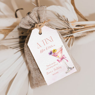 A Tini Bit Older Martini 30th Birthday Thanks Gift Tags