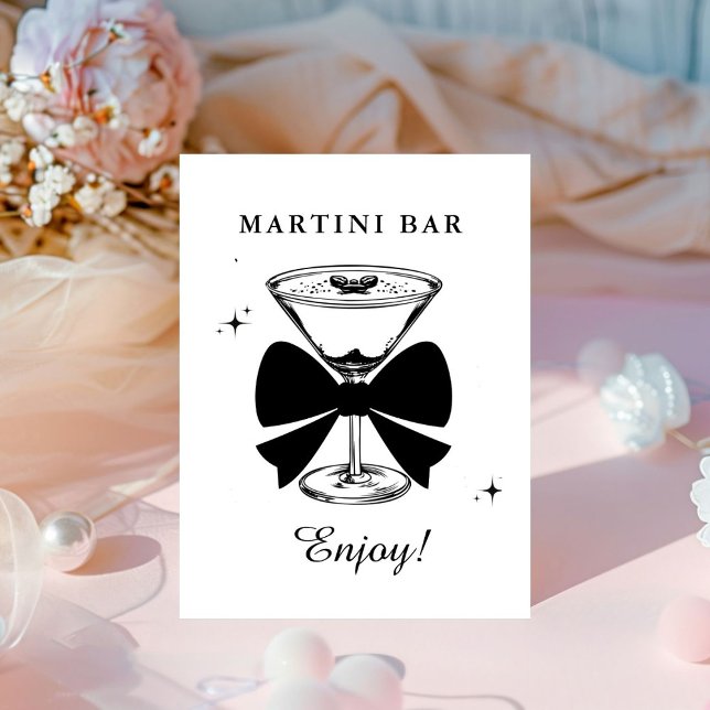 A tini Bit Older Martini Birthday Bar Drink bar Pedestal Sign (Creator Uploaded)