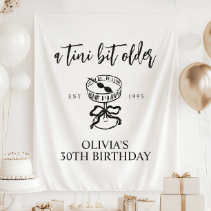 A Tini Bit Older Martini Birthday Party Backdrop Tapestry
