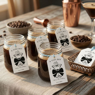 A tini Bit Older Martini Birthday Party Gift Tags
