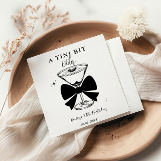 A tini Bit Older Martini Birthday Party Napkin