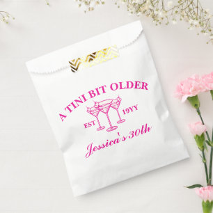 A Tini Bit Older Martini Custom Birthday Party  Favour Bag