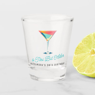 A Tini Bit Older Martini Theme Retro 30th Birthday Shot Glass