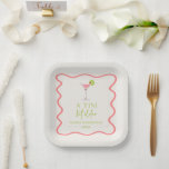 A Tini Bit Older Pink Cosmo Martini Birthday Party Paper Plate<br><div class="desc">These are A Tini Bit Older Pink Cosmo Martini Birthday Party Paper Plates!</div>