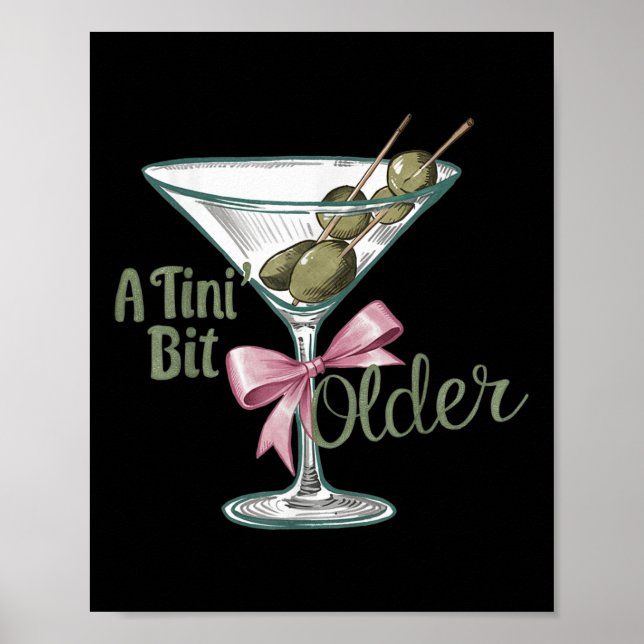 A Tini Bit Older Retro Vintage Style  Poster (Front)