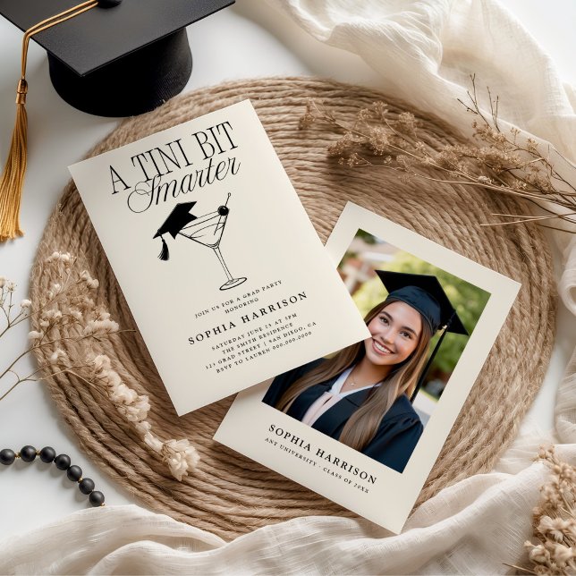 A Tini Bit Smarter Graduation Invitation (Creator Uploaded)