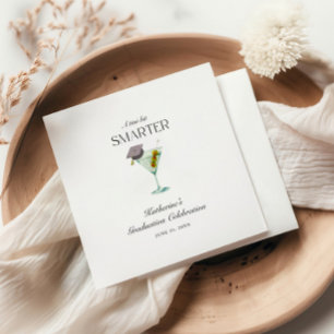 A Tini Bit Smarter Graduation Napkin