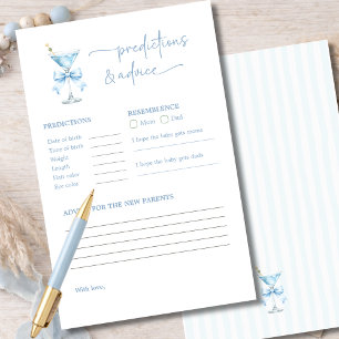 A Tini One Baby Shower Predictions & Advice Game