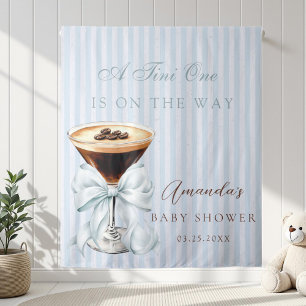 A tini One Espresso Martini Baby Shower Tapestry