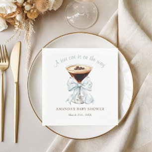 A tini One is on the Way Baby Shower Napkin