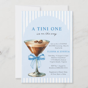 A Tini One Is on the Way Couples Photo Baby Shower Invitation
