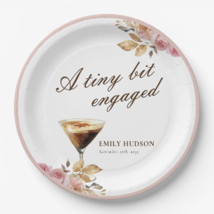 A Tiny Bit Espresso Martini Bridal Shower Paper Plate