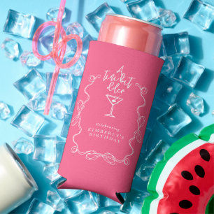 A Tiny Bit Older Pink Martini Birthday Party Seltzer Can Cooler