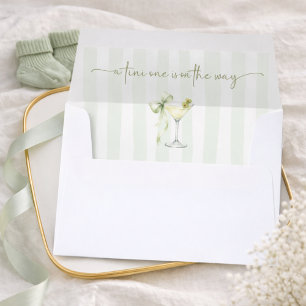 A Tiny One Martini Themed Baby Shower Envelope