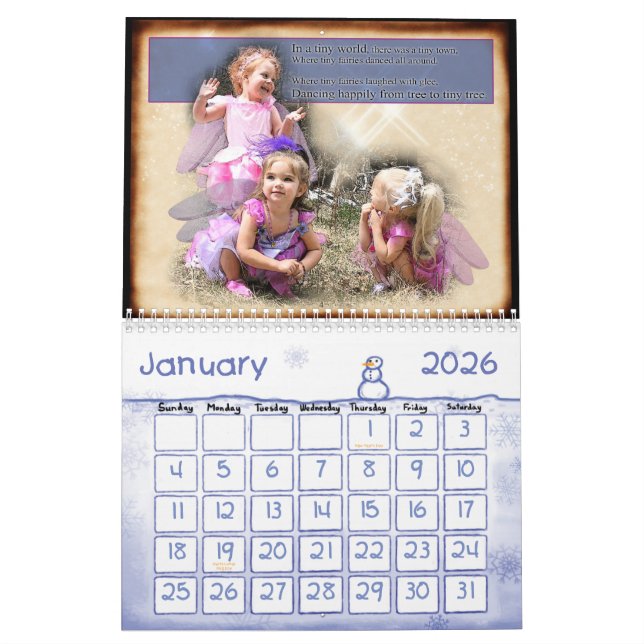 A TINY WISH GRANTED CALENDAR (Jan 2026)