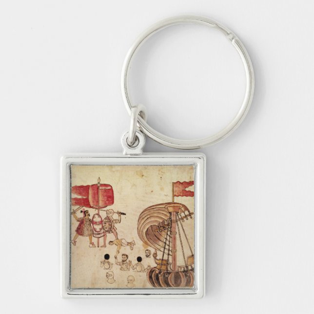 A Tlaxcalan warriorl Keychain (Front)