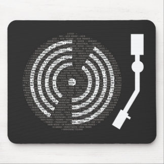 A to Z Turntable Dark Mousepad