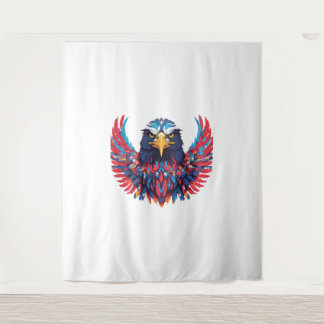 A TO Z with American eagle with patriotic symbol Tapestry