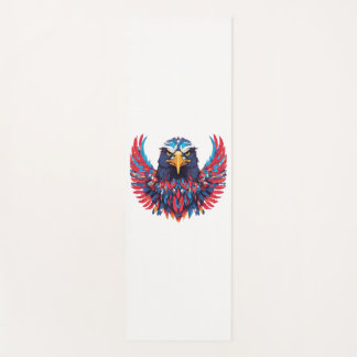 A TO Z with American eagle with patriotic symbol Yoga Mat