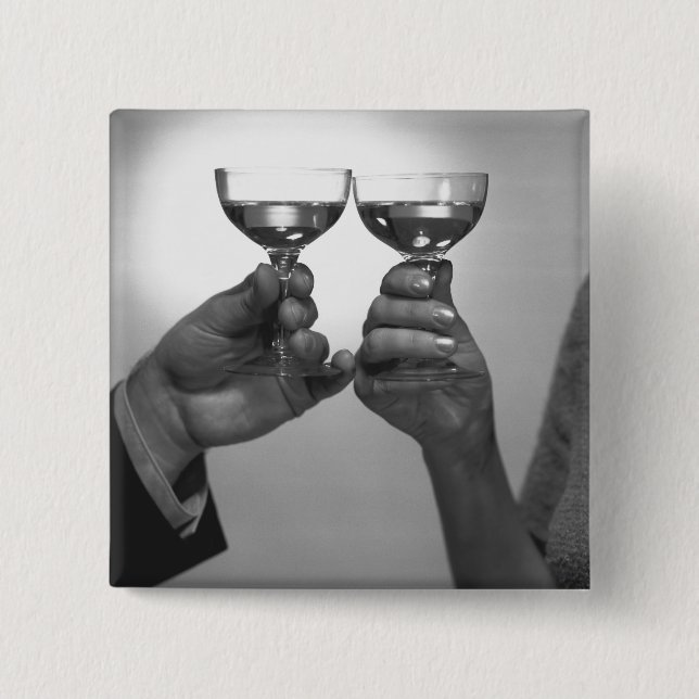 A Toast 2 Inch Square Button (Front)