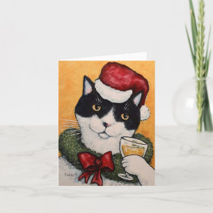 A Toast! Folded Holiday Card