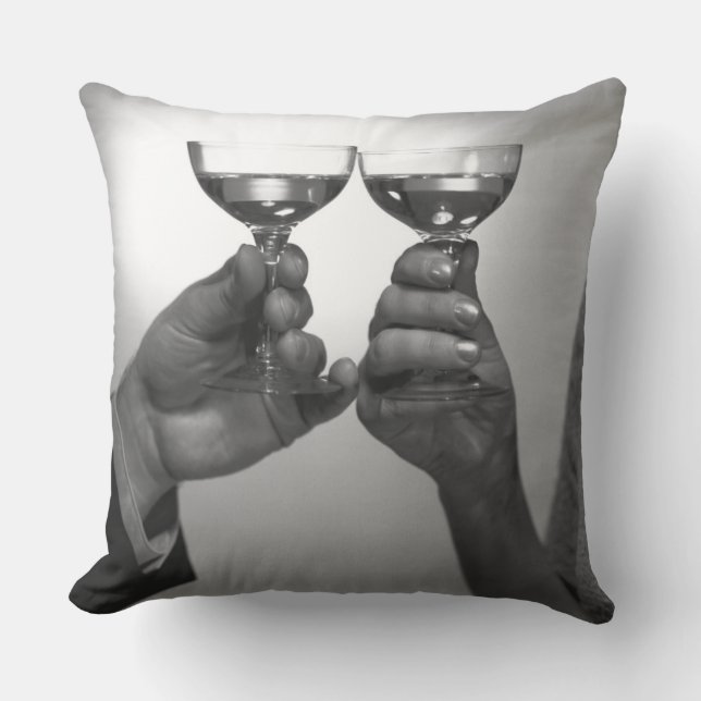 A Toast Throw Pillow (Front)