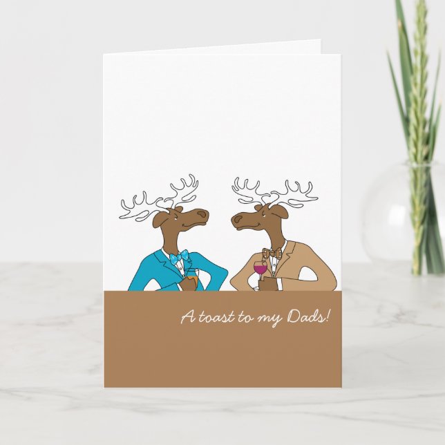 A Toast to my Two Dads Card (Front)
