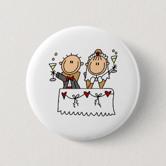 A Toast To The Bride And Groom Button