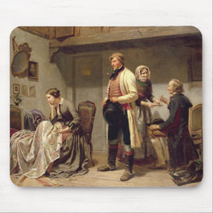 A toast to the engaged couple mouse pad