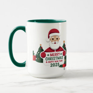 A Toast to the Future: Happy New Year 2025 mug