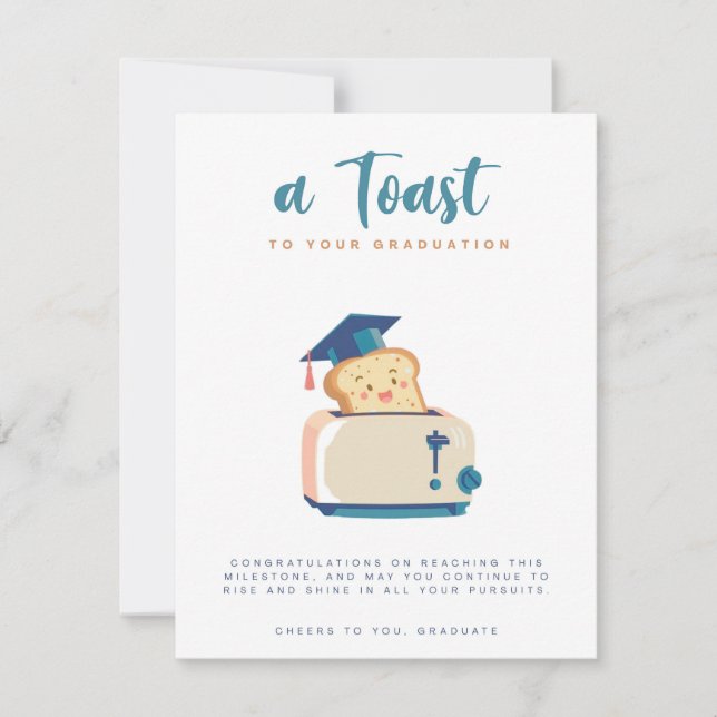 A Toast to Your Graduation Greeting Card (Front)