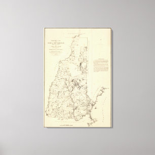 A Topographical Map Canvas Print