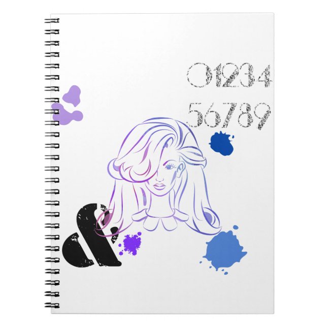 A Touch of Colour Watercolor Splatters Notebook (Front)