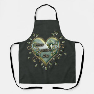 A touch of elegance: Happy Mother's Day.  Apron