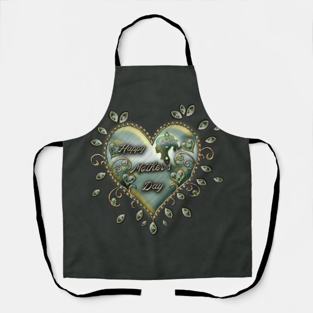 A touch of elegance: Happy Mother's Day.  Apron (Front)