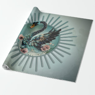 A touch of fantasy and elegance, the swan of dream wrapping paper