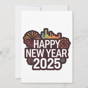 A Touch of Festivity: New Year 2025 Holiday Card