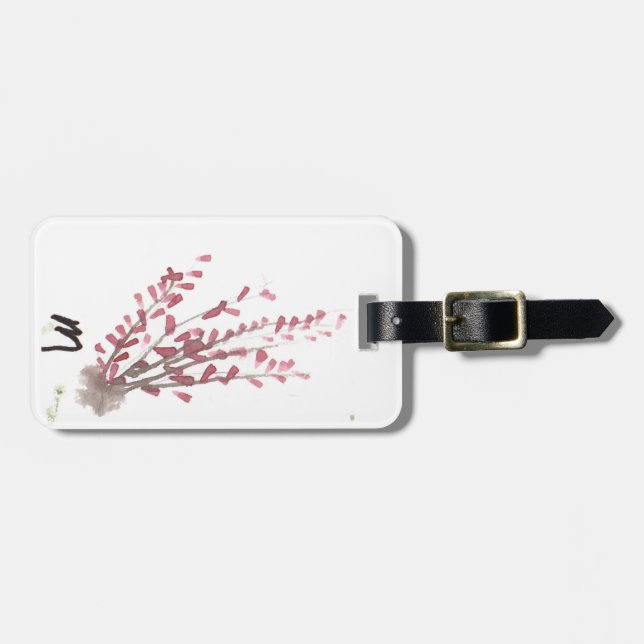 A touch of Fuschia Luggage Tag (Front Horizontal)