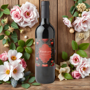 A touch of gothic, hearts and eternal connection. wine label