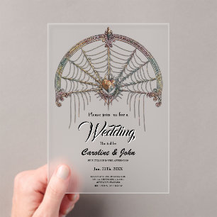 A touch of Gothic magic,  Acrylic Invitations