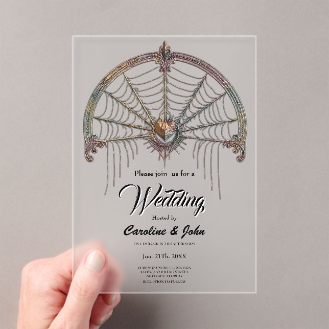 A touch of Gothic magic,  Acrylic Invitations (Insitu (Handheld))