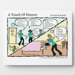 "A Touch of Humour" Behind the Scenes Massage Comi Plaque