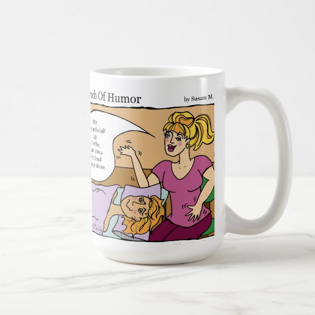 "A Touch of Humour" Vibrational Massage Device Coffee Mug (Right)