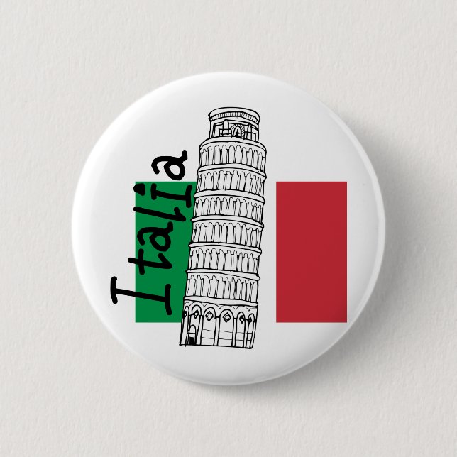 A Touch of Italy 2 Inch Round Button (Front)