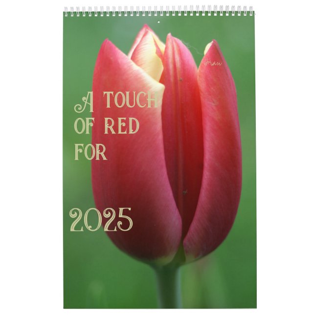 a touch of red for 2025 calendar (Cover)