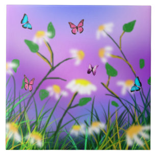 A Touch Of Spring, Large Ceramic Tile