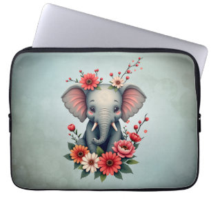 A touch of summer: The baby elephant  Laptop Sleeve