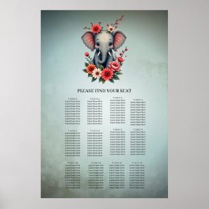 A touch of summer: The baby elephant Poster